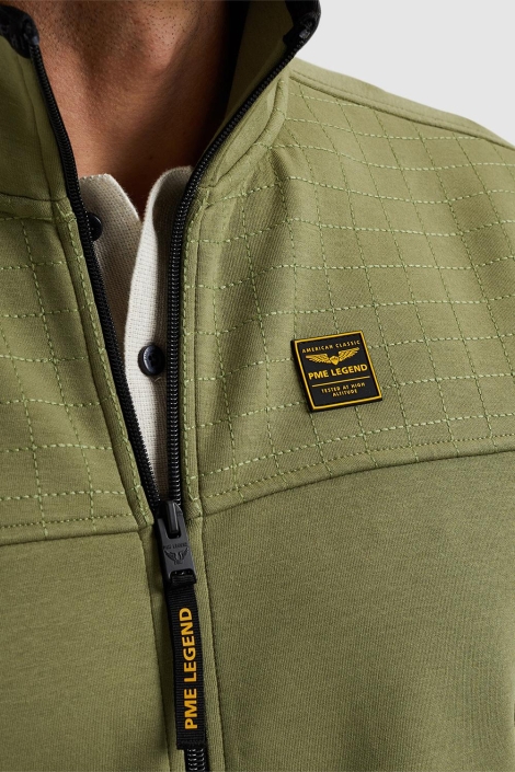 PME legend zip jacket spacer look sweat